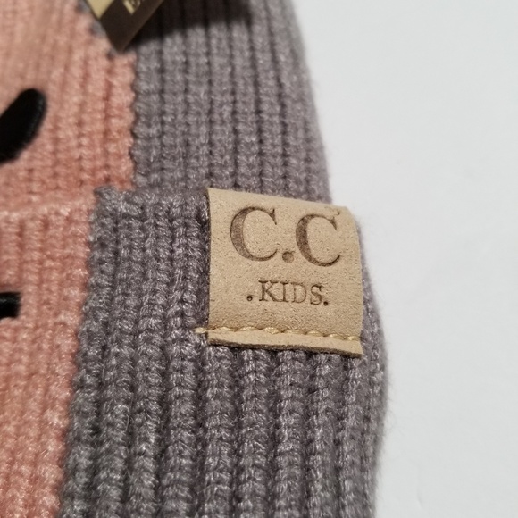 CC Kids Beanie Wear a Smile. Purple/Lavender - Picture 4 of 6